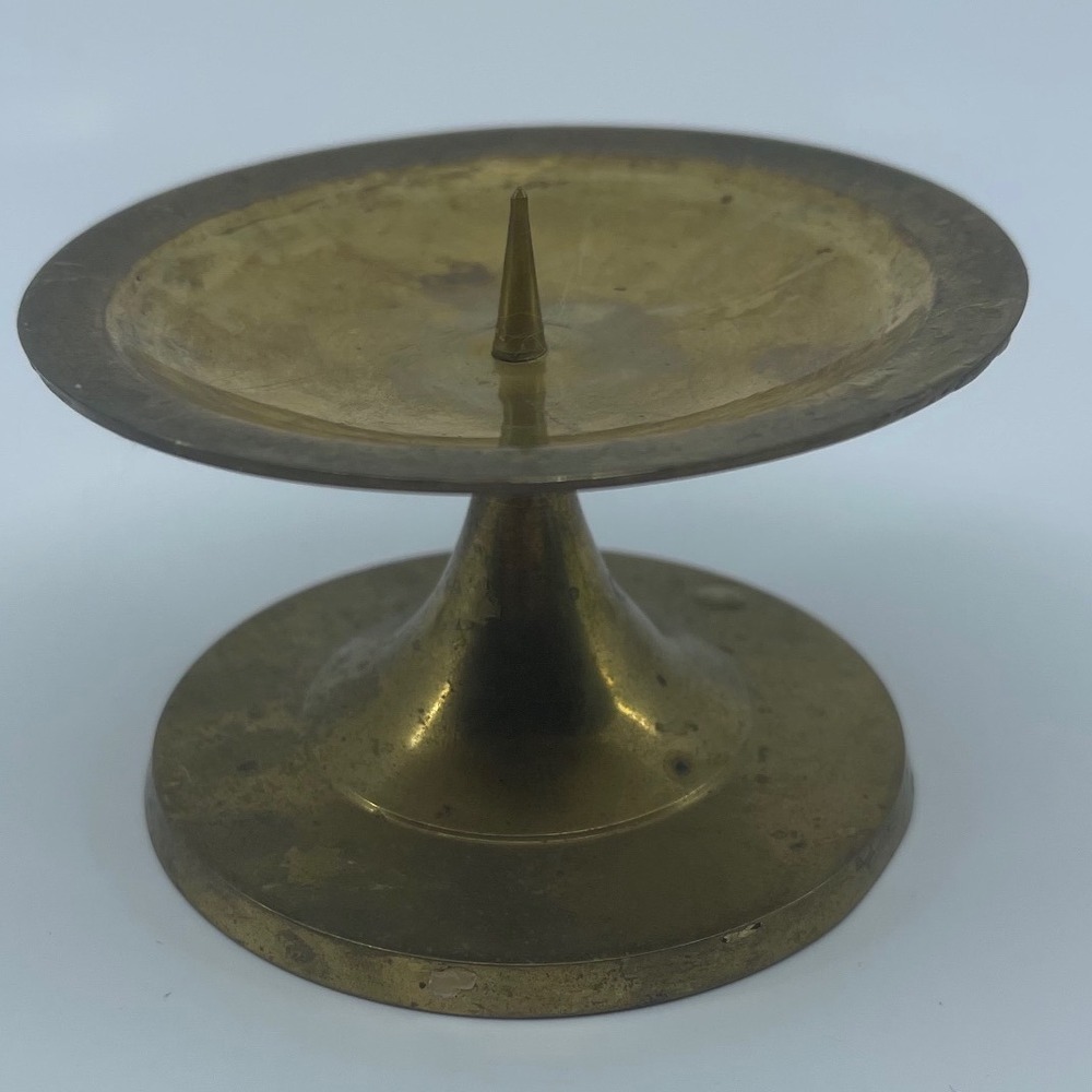 Vintage Brass Candlestick Holder Small Single Taper Candle Stand 2"